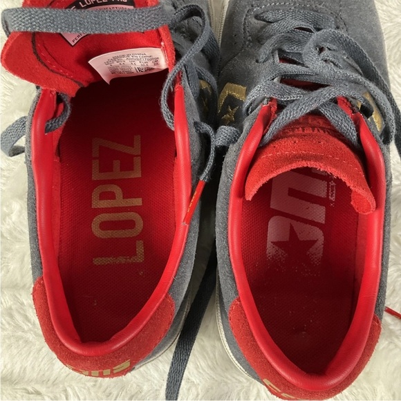 Converse Mens Size 5 Women’s 6.5 Louie Lopez Pro Ox Suede Sharkskin/Casino - Picture 5 of 12